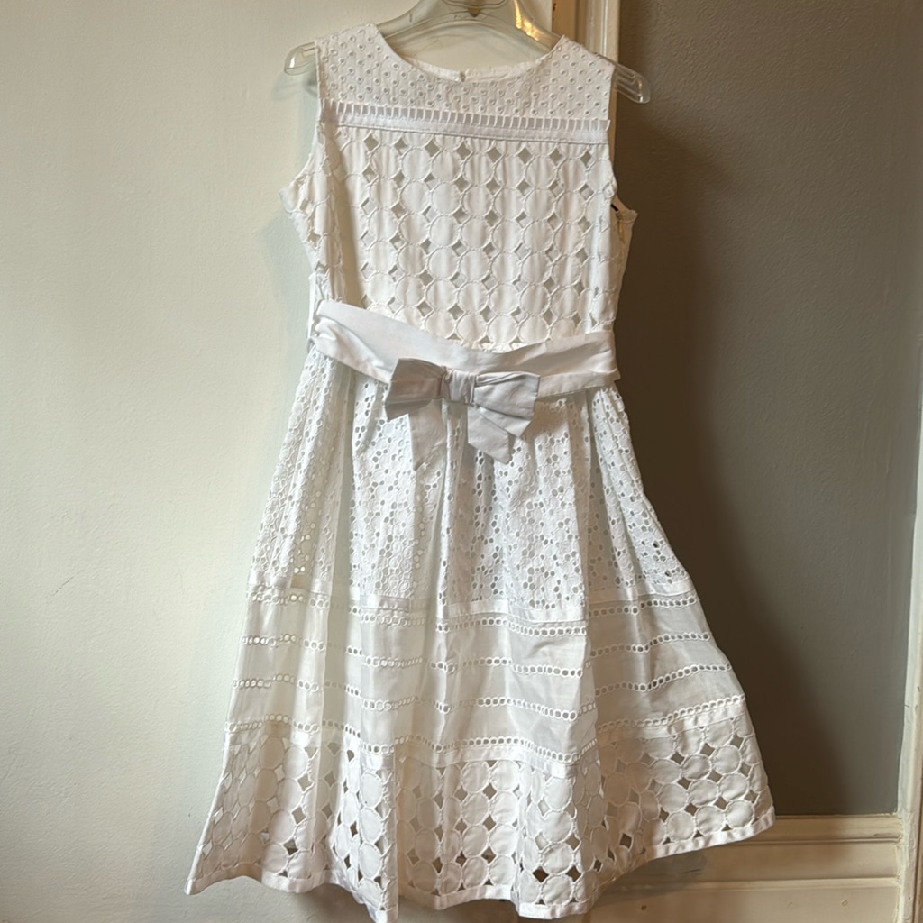 New With Tags Elsy White Cotton Eyelet Dress /Easter Dress /Spring Dress